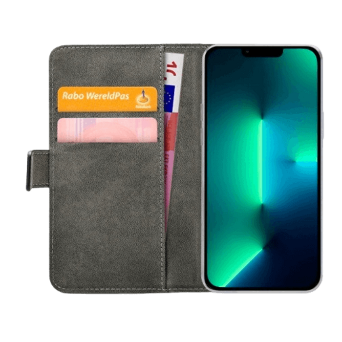 Mobilize Mobilize Classic Gelly Wallet Book Case iPhone 13 Pro Max - Zwart
