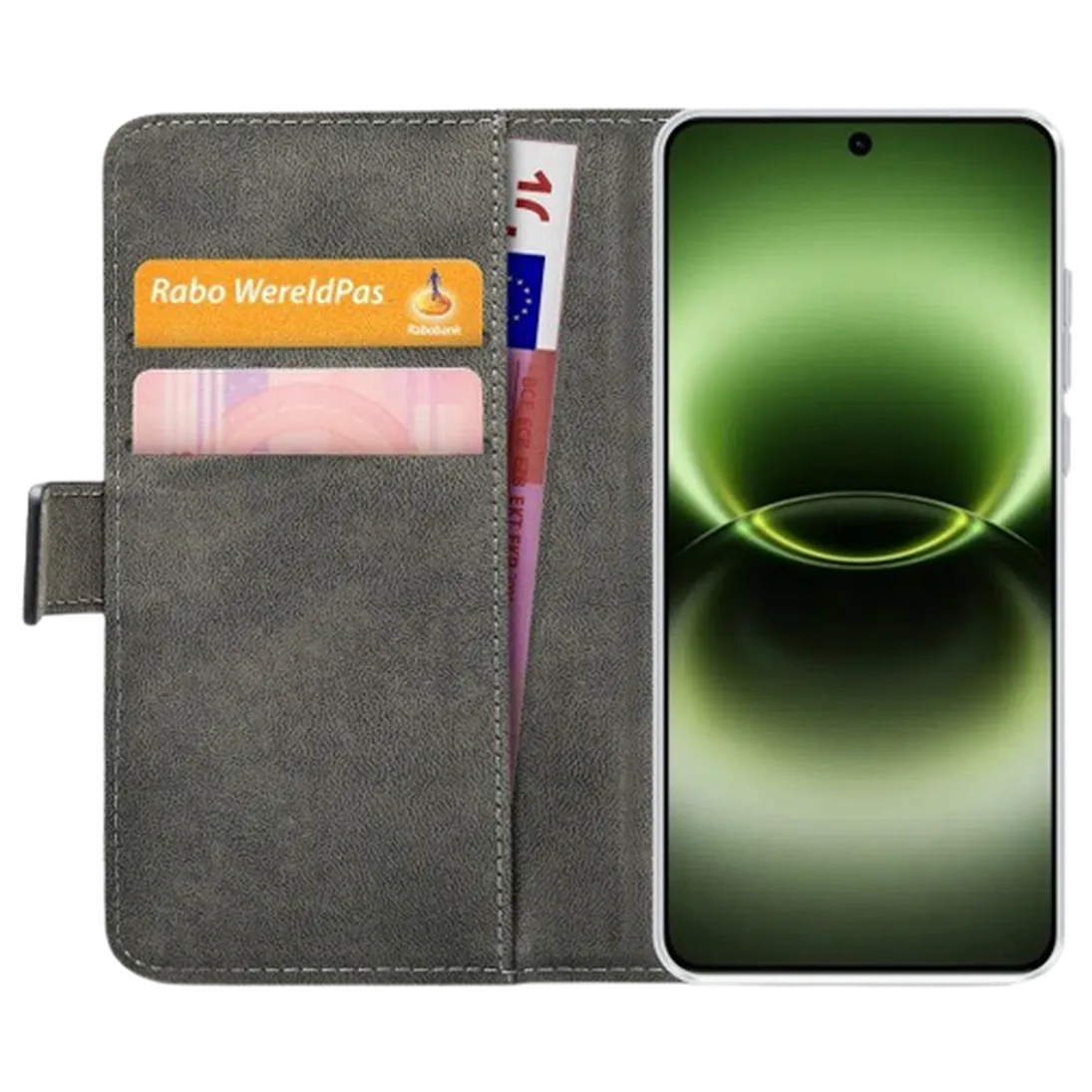 Mobilize Mobilize Classic Gelly Wallet Book Case vivo X300 Ultra - Zwart