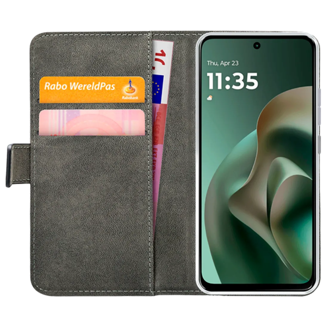 Mobilize Mobilize PU-Leren Book Case Motorola Moto G57 / G67 Power - Zwart