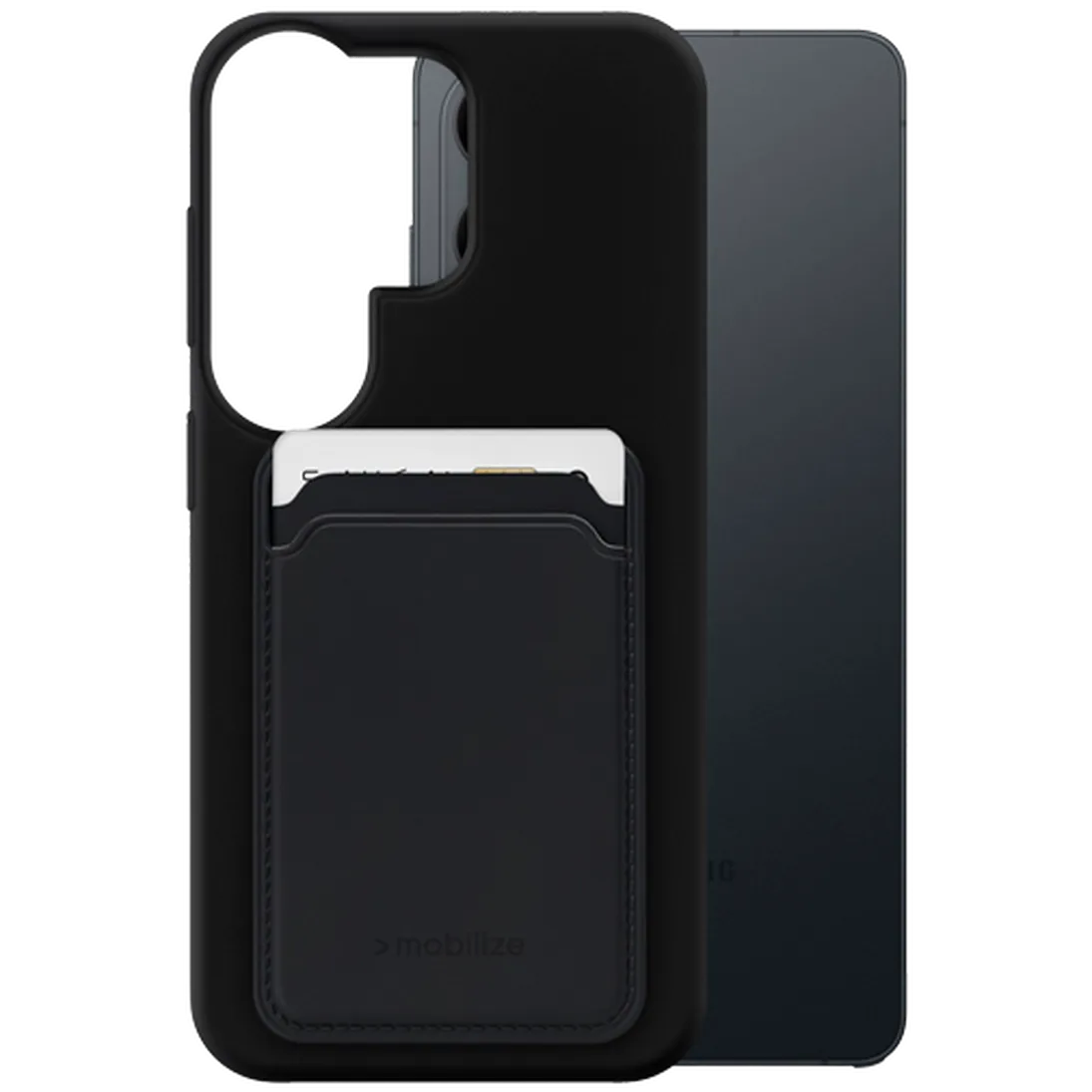 Mobilize Mobilize Cardcase TPU Back Cover voor Samsung Galaxy S26 Ultra - Zwart