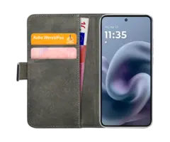 Mobilize Mobilize Classic Gelly Wallet Book Case Motorola Moto G86 Power 5G - Zwart