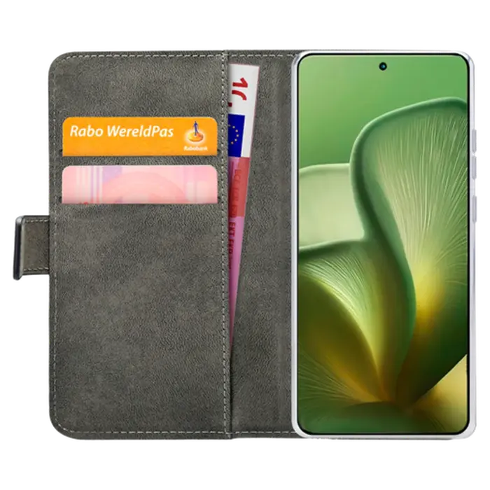 Mobilize Mobilize Classic Gelly Wallet Book Case Motorola Edge 60 Zwart