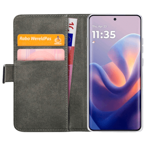 Mobilize Mobilize PU-Leren Book Case voor Motorola Edge 60 Pro - Zwart