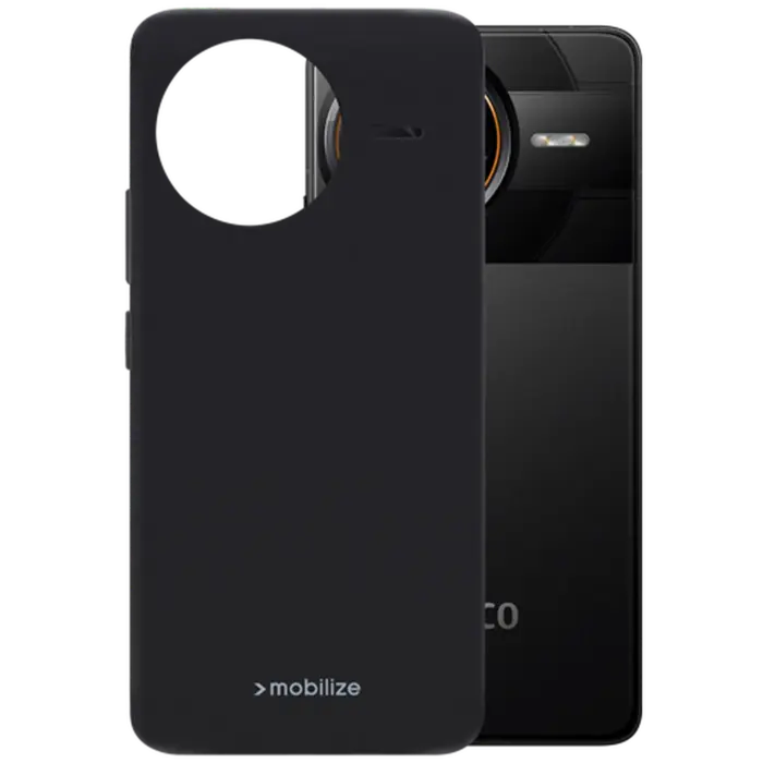 Mobilize Mobilize Rubber Gelly Case voor Xiaomi Poco F7 Ultra - Mat Zwart
