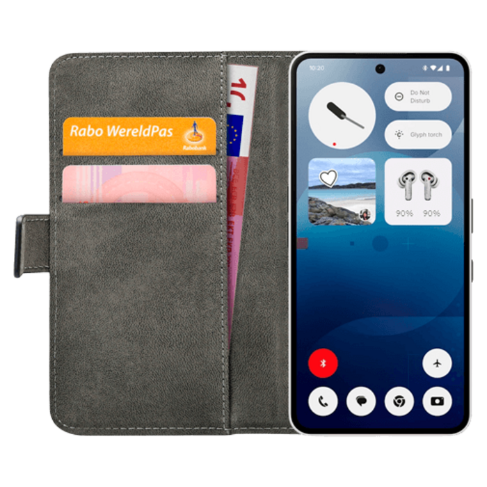Mobilize Mobilize Classic Gelly Wallet Book Case Zwart voor Nothing Phone (3a)