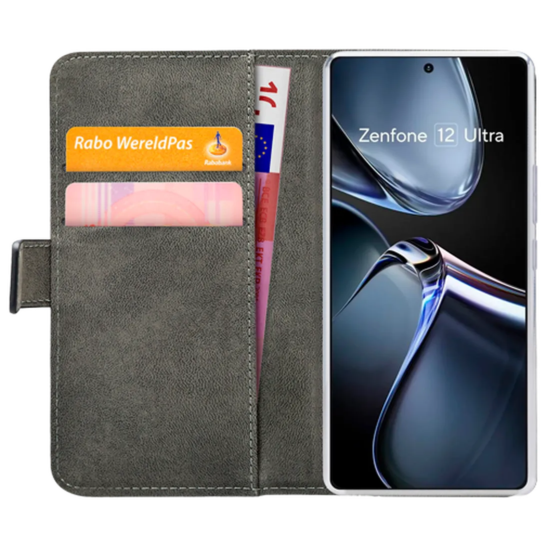 Mobilize Mobilize Classic Gelly Wallet Book Case voor Asus Zenfone 12 Ultra - Zwart