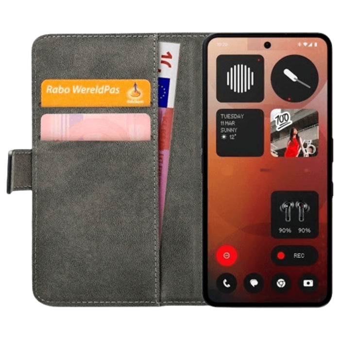 Mobilize Mobilize Classic Gelly Wallet Book Case Nothing Phone (3a) Pro - Zwart