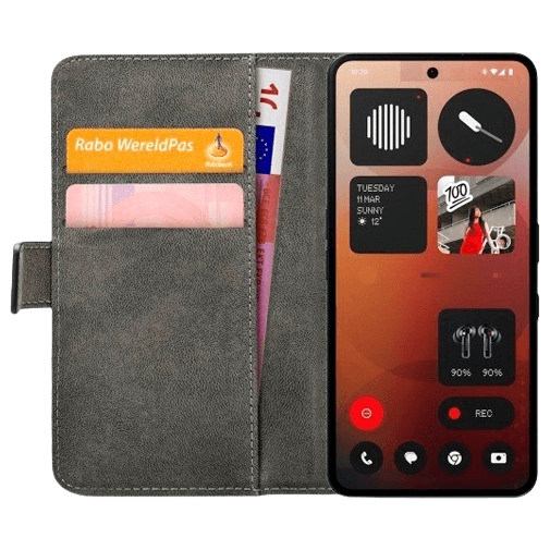 Mobilize Mobilize Classic Gelly Wallet Book Case Nothing Phone (3a) Pro - Zwart