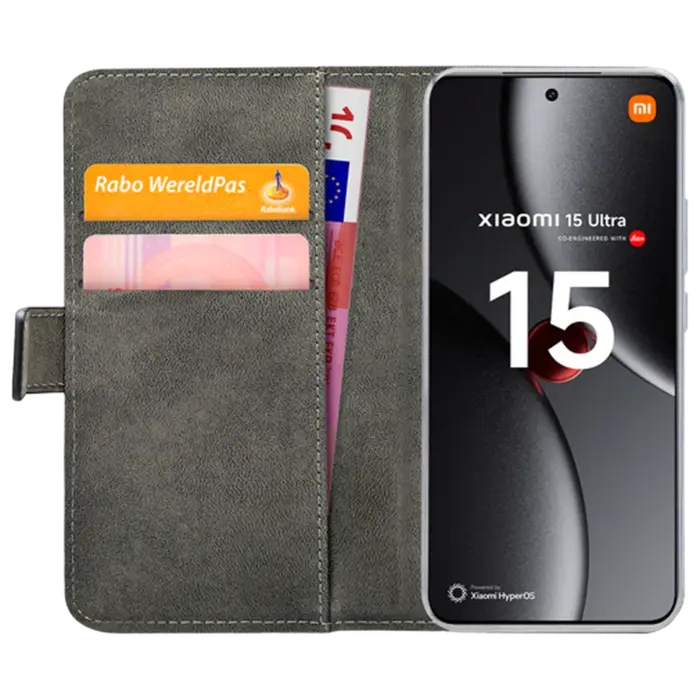 Mobilize Mobilize Classic Gelly Wallet Book Case Xiaomi 15 Ultra - PU-Leer Zwart