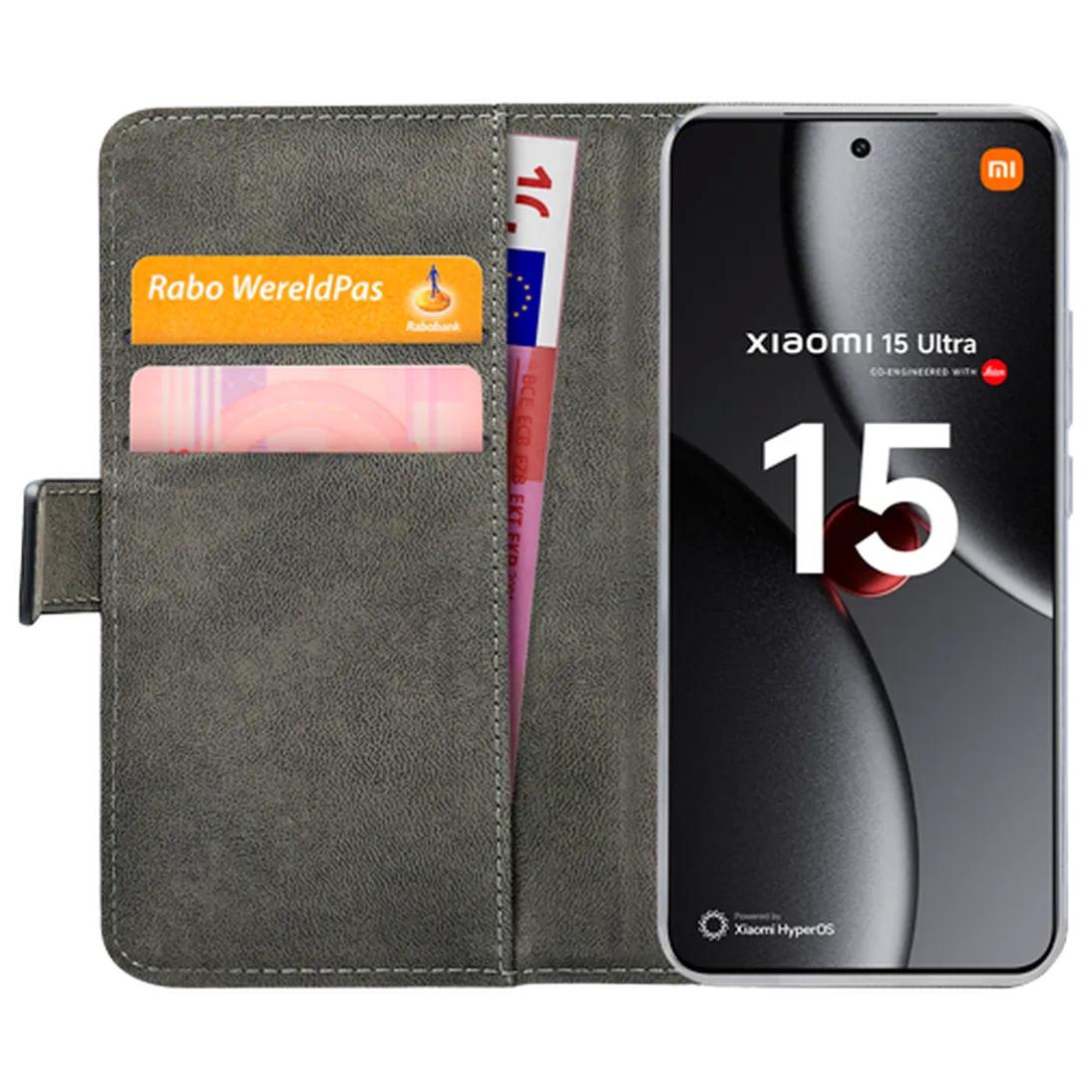Mobilize Mobilize Classic Gelly Wallet Book Case Xiaomi 15 Ultra - PU-Leer Zwart