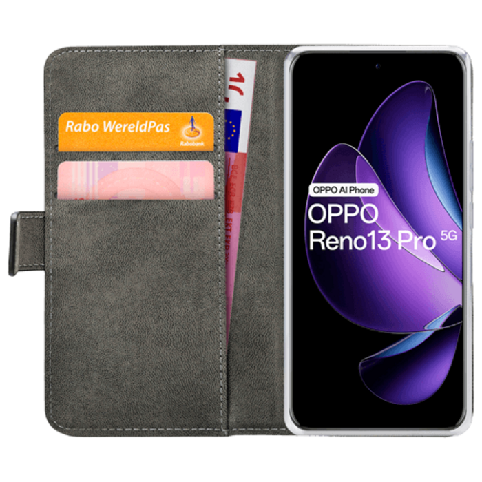 Mobilize Mobilize Classic Gelly Wallet Book Case OPPO Reno13 Pro 5G - Zwart