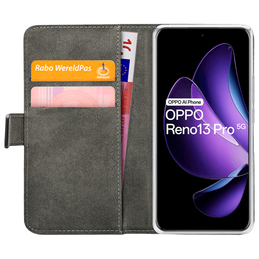 Mobilize Mobilize Classic Gelly Wallet Book Case OPPO Reno13 Pro 5G - Zwart