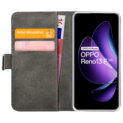 Mobilize Mobilize PU-Lederen Book Case OPPO Reno13 F - Zwart