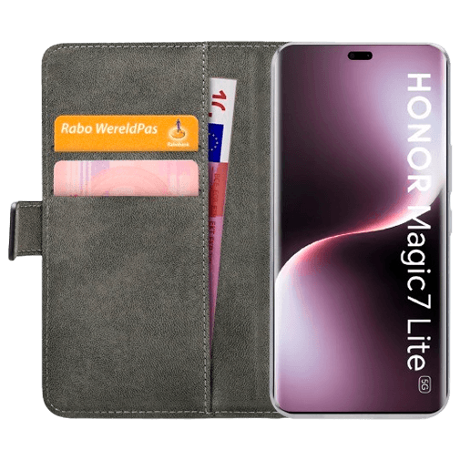Mobilize Mobilize Classic Gelly Wallet Book Case Honor Magic7 Lite - Zwart
