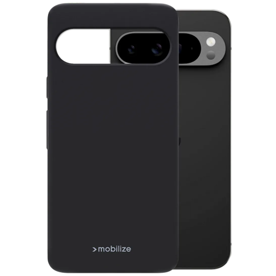 Mobilize Mobilize Rubber Gelly Case voor Google Pixel 9 Pro XL - Mat Zwart
