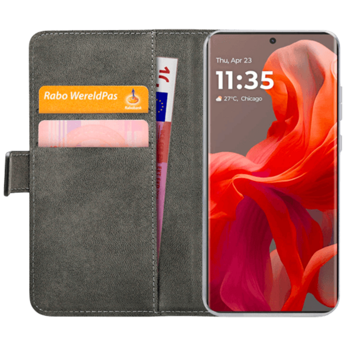 Mobilize Mobilize Classic Gelly Wallet Book Case voor Motorola Moto G85 - Zwart