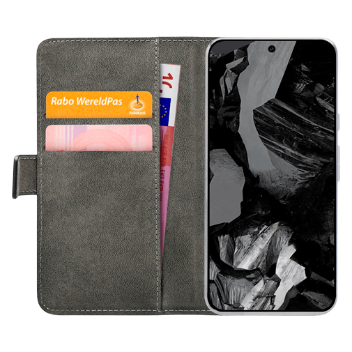 Mobilize Mobilize Classic Gelly Wallet Book Case Google Pixel 8a - PU-Leer - Zwart