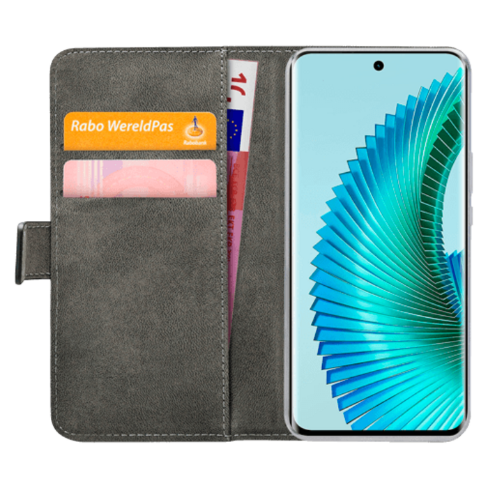 Mobilize Mobilize Classic Gelly Wallet Book Case voor Honor Magic6 Lite 5G - Zwart