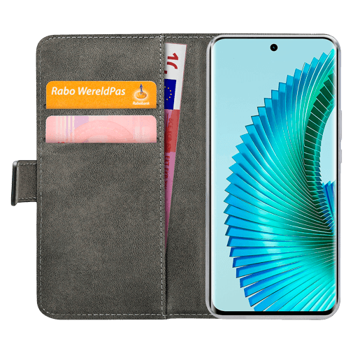 Mobilize Mobilize Classic Gelly Wallet Book Case voor Honor Magic6 Lite 5G - Zwart