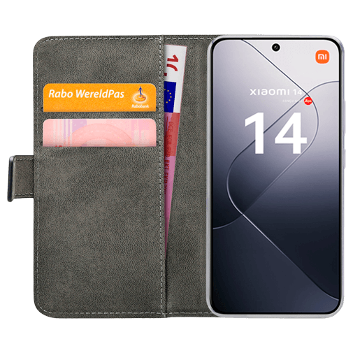 Mobilize Mobilize Classic Gelly Wallet Book Case Xiaomi 14 - Zwart