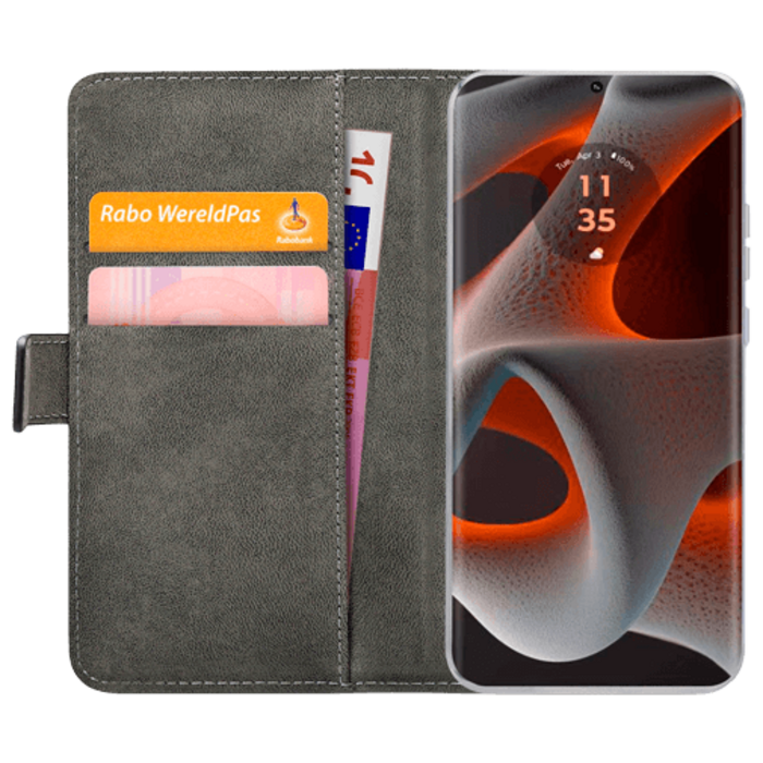 Mobilize Mobilize Classic Gelly Wallet Book Case Motorola Edge 50 Pro - Zwart