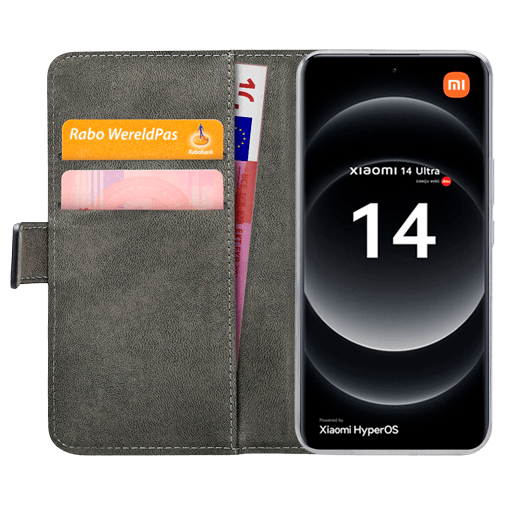 Mobilize Mobilize Classic Gelly Wallet Book Case Xiaomi 14 Ultra - PU-Leer - Zwart