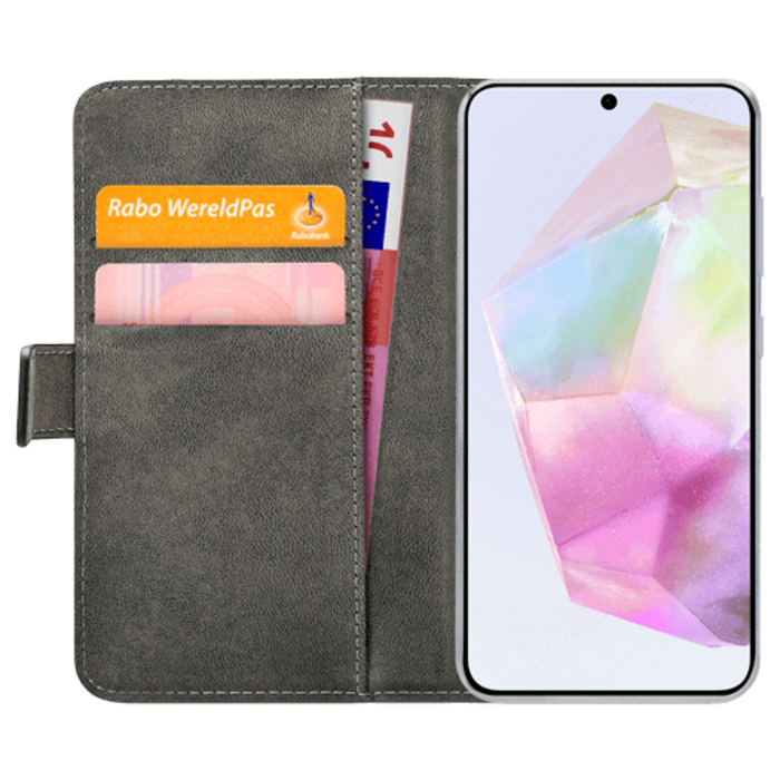 Mobilize Mobilize Classic Gelly Wallet Book Case Samsung Galaxy A35 5G - Zwart