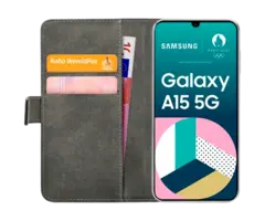 Mobilize Mobilize Classic Gelly Wallet Book Case voor Samsung Galaxy A15 / A15 5G - Zwart