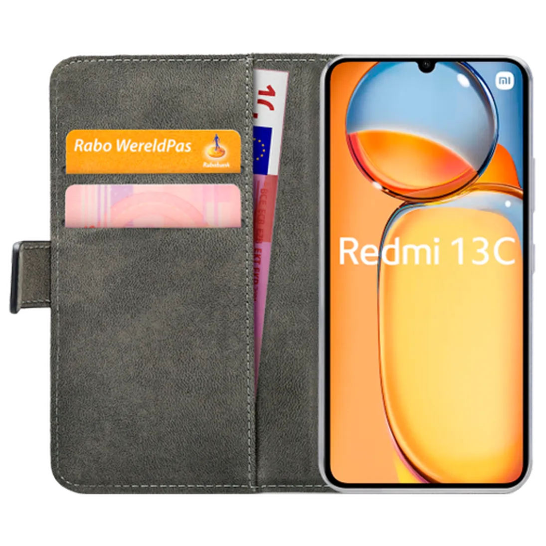 Mobilize Mobilize Classic Gelly Wallet Book Case Xiaomi Redmi 13C - Zwart
