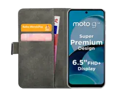 Mobilize Mobilize Classic Gelly Wallet Book Case voor Motorola Moto G14 - Zwart