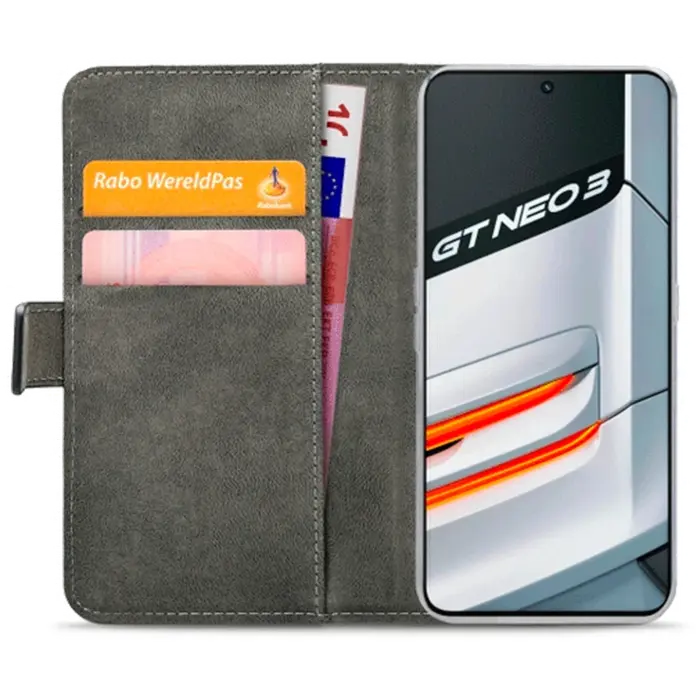 Mobilize Mobilize Classic Gelly Wallet Book Case voor Realme GT Neo3 - Zwart