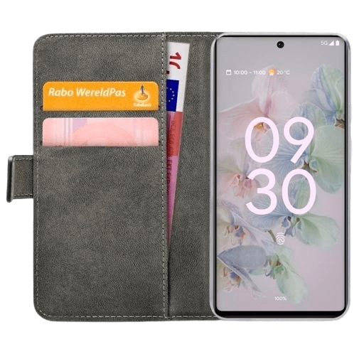 Mobilize Mobilize Classic Gelly Wallet Book Case Google Pixel 6a - Zwart