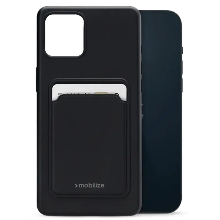 Mobilize Mobilize Cardcase TPU Back Cover voor Apple iPhone 14 Plus - Zwart
