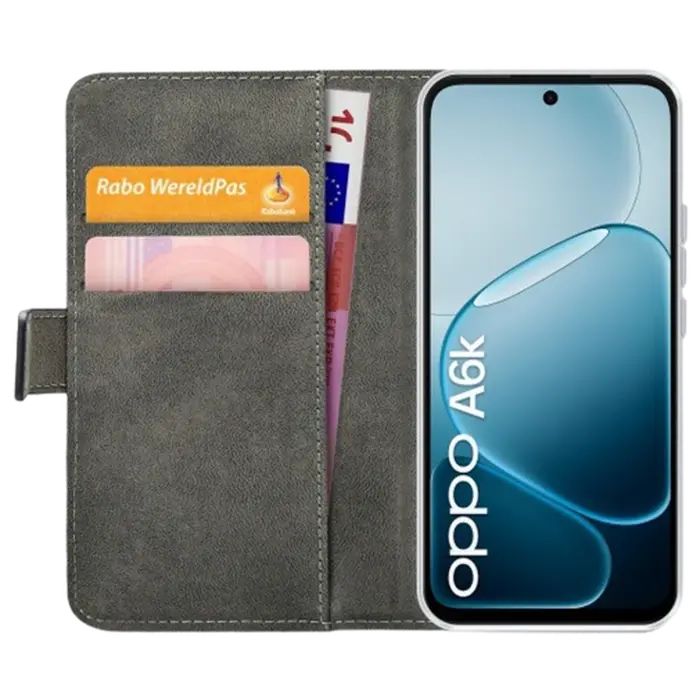 Mobilize Mobilize Classic Book Case OPPO A6k - PU-Leer Zwart