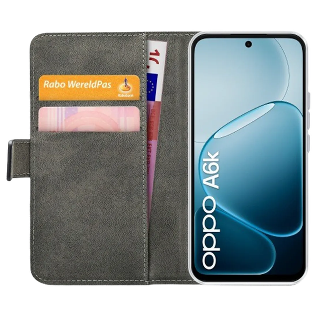 Mobilize Mobilize Classic Book Case OPPO A6k - PU-Leer Zwart