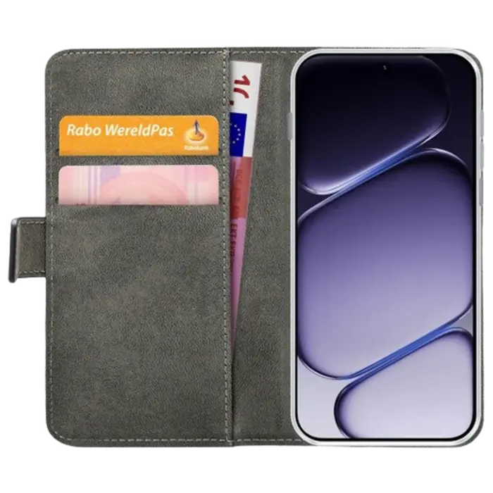 Mobilize Mobilize PU-Leren Book Case voor OnePlus Nord 6 - Zwart