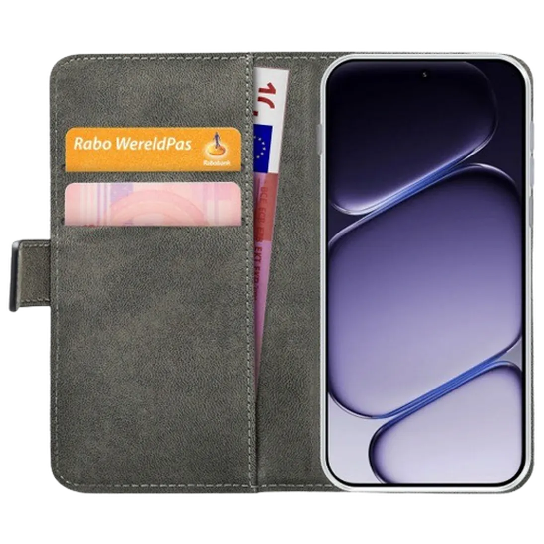 Mobilize Mobilize PU-Leren Book Case voor OnePlus Nord 6 - Zwart