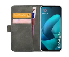 Mobilize Mobilize PU-Leren Book Case Motorola Moto G57 - Zwart