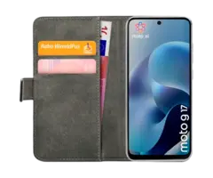 Mobilize Mobilize Classic Gelly Wallet Book Case Motorola Moto G17 / G17 Power - Zwart