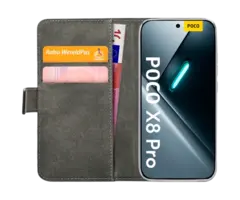 Mobilize Mobilize PU-Leren Book Case voor POCO X8 Pro - Zwart