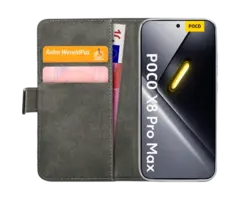Mobilize Mobilize PU-Leren Book Case voor POCO X8 Pro Max - Zwart