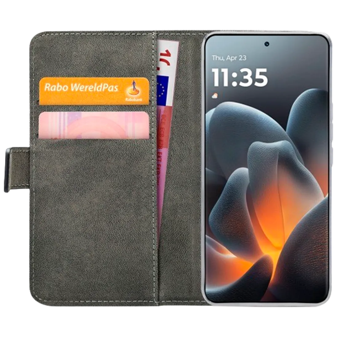 Mobilize Mobilize PU-Leren Book Case voor Motorola Signature - Zwart