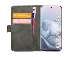 Mobilize Mobilize PU-Leren Book Case voor Motorola Edge 70 Fusion - Zwart