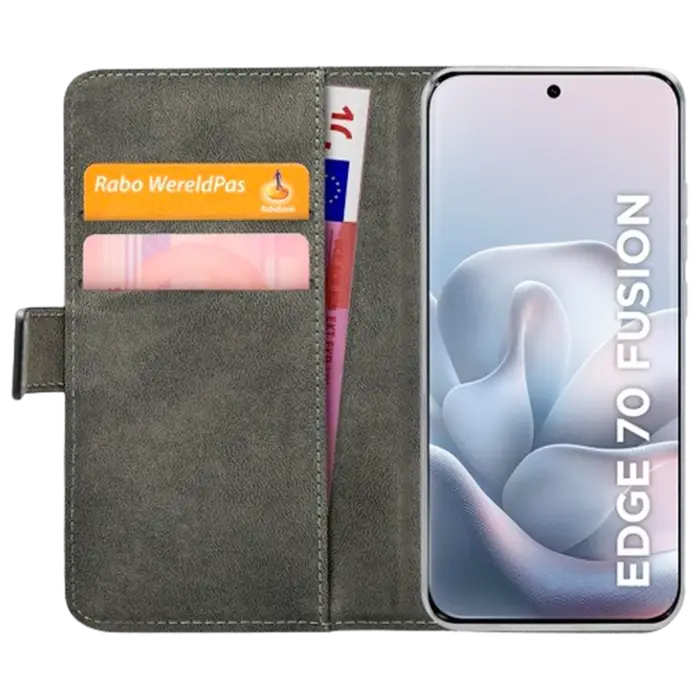 Mobilize Mobilize PU-Leren Book Case voor Motorola Edge 70 Fusion - Zwart