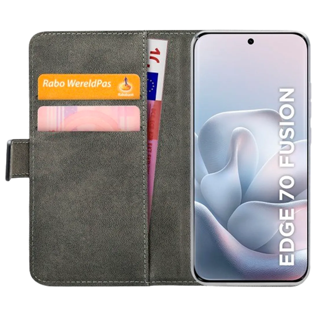 Mobilize Mobilize PU-Leren Book Case voor Motorola Edge 70 Fusion - Zwart