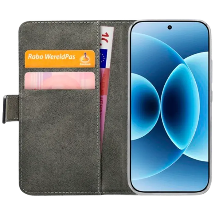 Mobilize Mobilize PU-Leren Book Case voor Xiaomi 17 - Zwart