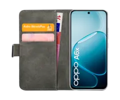 Mobilize Mobilize Book Case OPPO A6x - PU-Leren Portemonnee Hoesje - Zwart