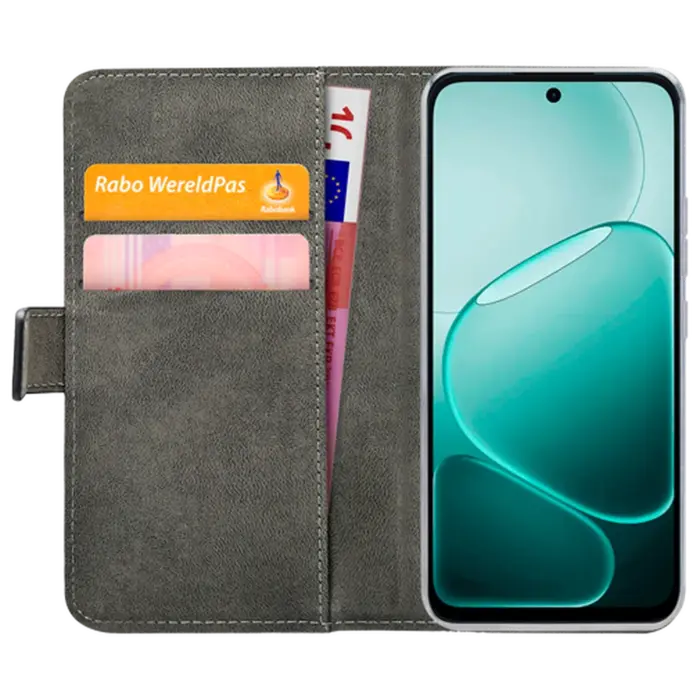 Mobilize Mobilize PU-Leren Book Case Zwart voor OPPO A6 4G / A6 5G
