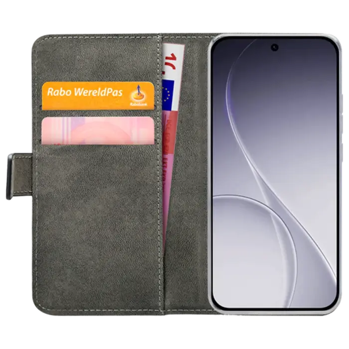 Mobilize Mobilize PU-Leren Book Case voor OPPO Reno15 Pro 5G - Zwart