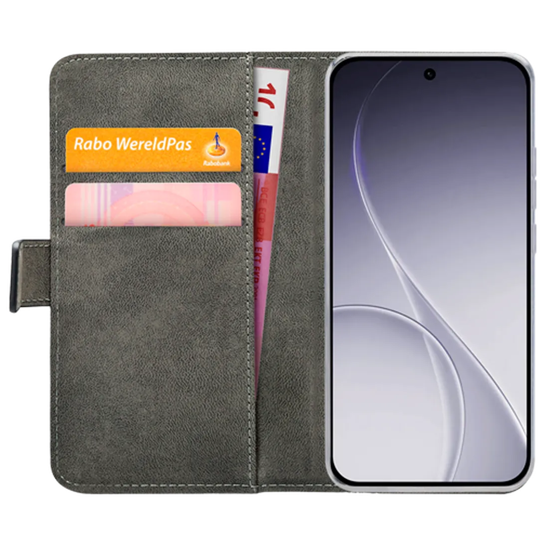 Mobilize Mobilize PU-Leren Book Case voor OPPO Reno15 Pro 5G - Zwart